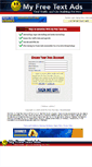 Mobile Screenshot of myfreetextads.com